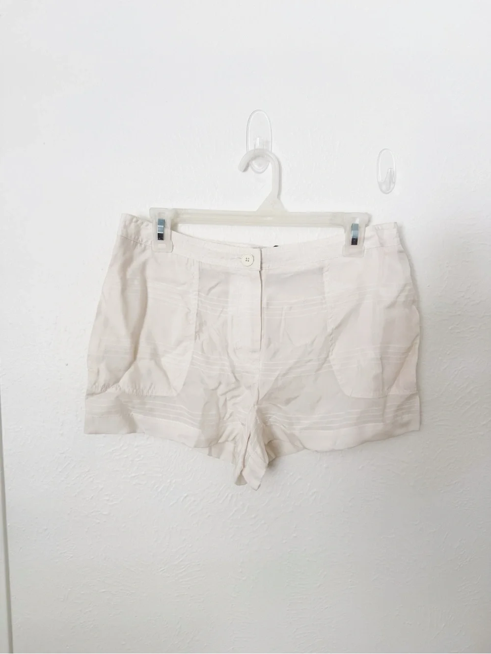 NWT T by Alexander Wang Semi-Sheered Striped Shorts Sz XS